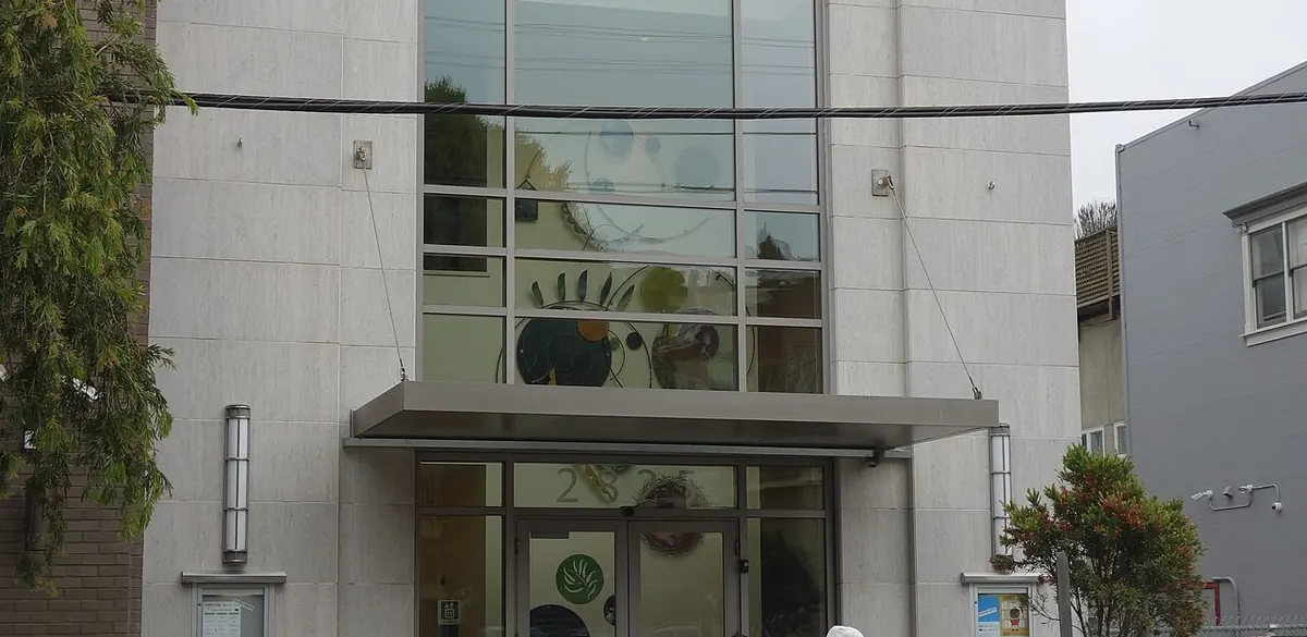 Exterior of Glen Park Branch Library in San Francisco.